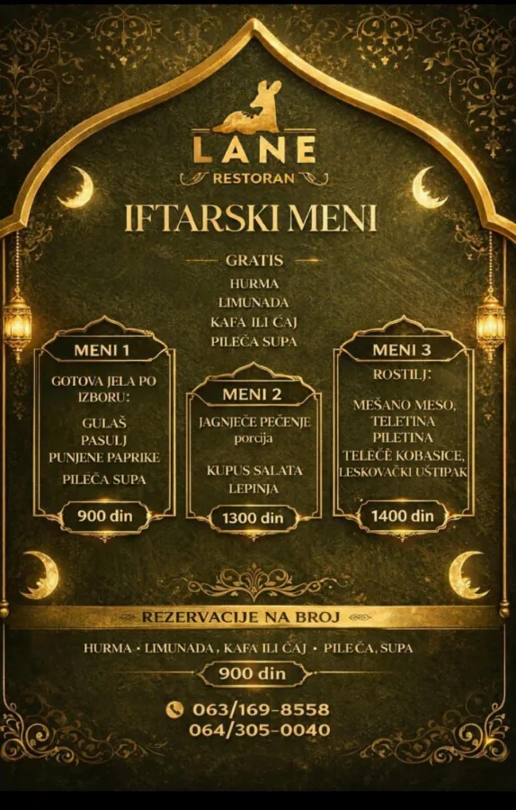 Iftar Menu